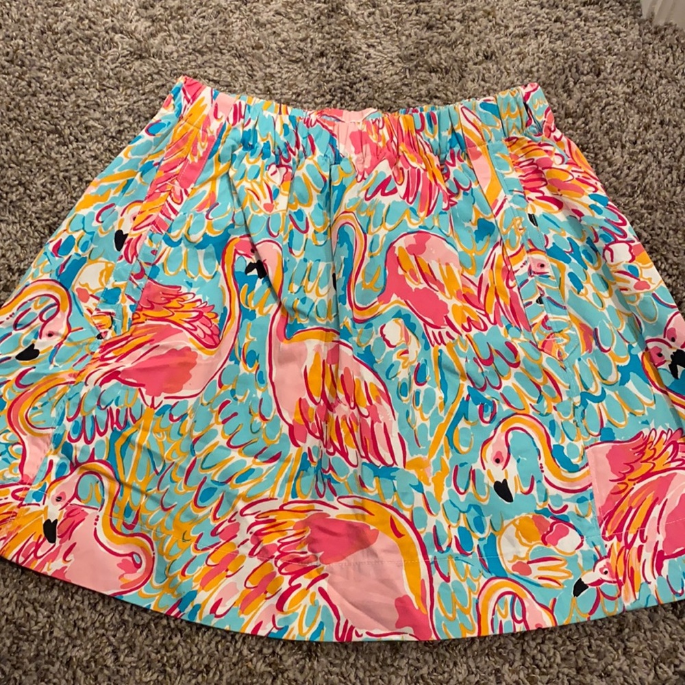 Lilly Pulitzer Flamingo “Peel N Eat” Cissy Skirt